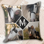 Horse Lover Foto Collage Kissen<br><div class="desc">Feiern Sie Ihren besten Freund mit einem Monogram Horse Foto Collage Pillow . Wenn Sie so viele lustige Erinnerungen und Fotos haben, reicht ein Foto nicht aus. Unser Pferd Foto Kissen hat insgesamt acht Fotos. Das Kissen ist zweiseitig , vier vorne , vier hinten . Egal ob Sie ein neues...</div>