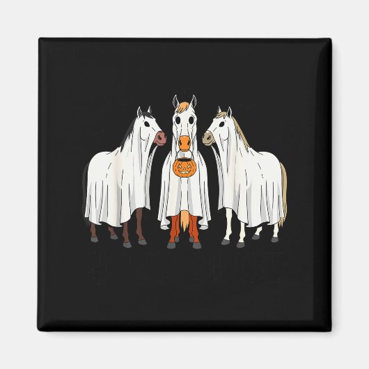 Horse Lover Halloween Funny Horseback Riding Eques Magnet (Vorne)