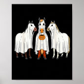 Horse Lover Halloween Funny Horseback Riding Eques Poster (Vorne)