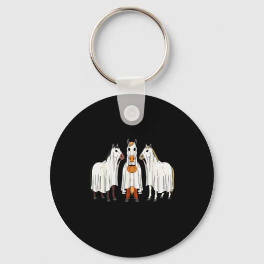Horse Lover Halloween Funny Horseback Riding Eques Schlüsselanhänger (Vorderseite)