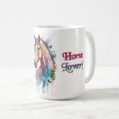 Horse Lover Horse Mom Equestrian Mug Kaffeetasse (VorderseiteRechts)