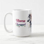 Horse Lover Horse Mom Equestrian Mug Kaffeetasse (Links)