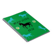 Horse Lover Spiral Notebook. Notizbuch Notizblock (Rechte Seite)