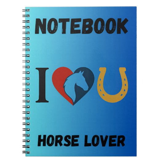 Horse Lovers Notebook - Equestrians, Animal lovers Notizblock (Vorderseite)