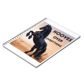 Horse Lovers Notebook  - Hooves Over Everything Notizblock (Linke Seite)