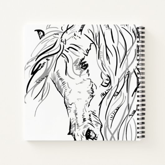 Horse Lovers SpiralNotebook Notizblock (Rückseite)