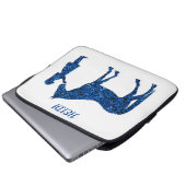 HORSE & MÄDCHEN LAPTOP SLEEVE PERSONALISIERT. (Vorne Knopf)