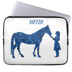 HORSE & MÄDCHEN LAPTOP SLEEVE PERSONALISIERT.