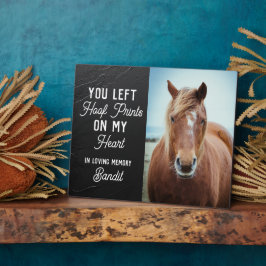 Horse Memorial Keepsake Equestrian Custom Photo Fotoplatte