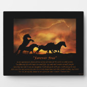 Horse Memorial with Spiritual Poem Fotoplatte (Vorderseite)