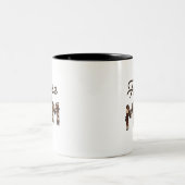 Horse Mom Zweifarbige Tasse (Mittel)