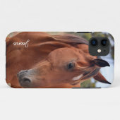 Horse Monogram Case-Mate iPhone Hülle (Rückseite (Horizontal))