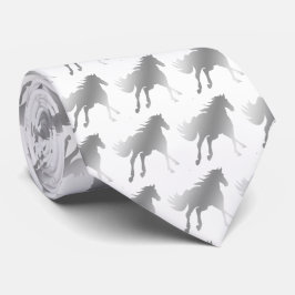 Horse Mustang Team Mascot Football Necktie Krawatte