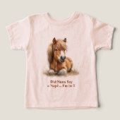 Horse Nana Grandma Personalisierung Großelternname (Design Vorderseite)