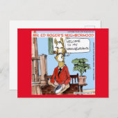 Horse Neigh-borhood Funny Rick London Comic Postkarte (Vorne/Hinten)