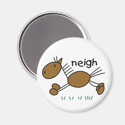 Horse Neigh Magnet (Vorderseite/Rückseite)