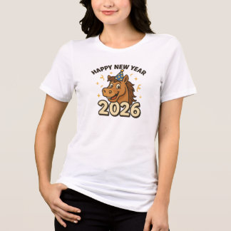 Horse New Years 2026 Tri-Blend Shirt