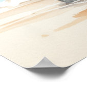 Horse on Beach Poster (Ecke)