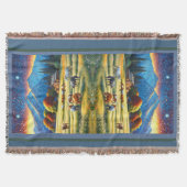 Horse on Farm Wildflower Meadow Decke (Vorderseite)