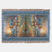 Horse on Farm Wildflower Meadow Decke (Vorderseite)