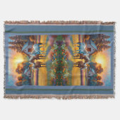 Horse on Farm Wildflower Meadow Decke (Vorderseite)