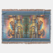 Horse on Farm Wildflower Meadow Decke (Vorderseite)