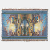 Horse on Farm Wildflower Meadow Decke (Vorderseite)