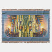 Horse on Farm Wildflower Meadow Decke (Vorderseite)