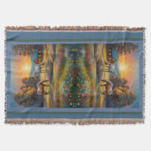 Horse on Farm Wildflower Meadow Decke (Vorderseite)