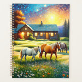 Horse on Farm Wildflower Meadow Planer (Vorderseite)