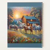 Horse on Farm Wildflower Meadow Planer (Rückseite)