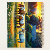 Horse on Farm Wildflower Meadow Planer (Rückseite)