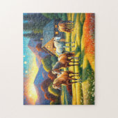 Horse on Farm Wildflower Meadow Puzzle (Vertikal)
