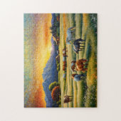 Horse on Farm Wildflower Meadow Puzzle (Vertikal)