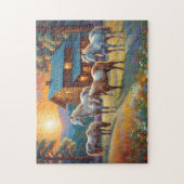 Horse on Farm Wildflower Meadow Puzzle (Vertikal)