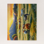 Horse on Farm Wildflower Meadow Puzzle (Vertikal)