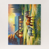 Horse on Farm Wildflower Meadow Puzzle (Vertikal)