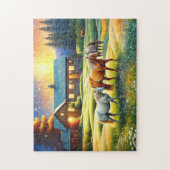 Horse on Farm Wildflower Meadow Puzzle (Vertikal)