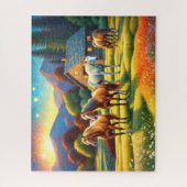 Horse on Farm Wildflower Meadow Puzzle (Vertikal)