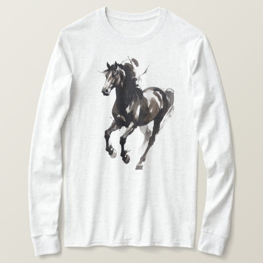 Horse Painting Long Sleeves Top (Design vorne)