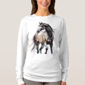 Horse Painting Long Sleeves Top (Vorderseite)