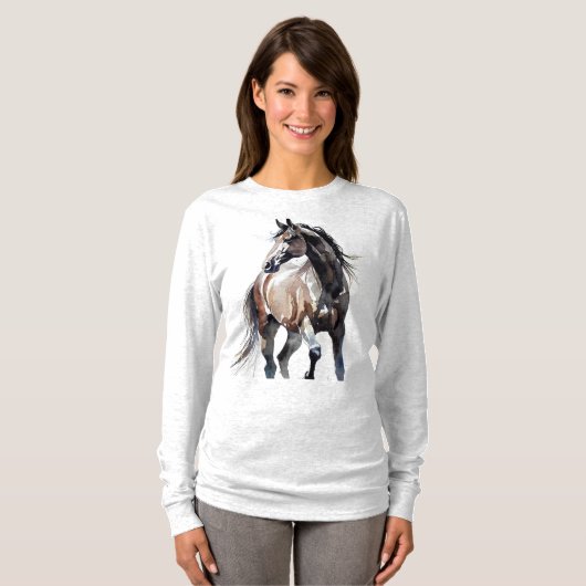 Horse Painting Long Sleeves Top (Vorne ganz)