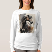 Horse Painting Long Sleeves Top (Vorderseite)