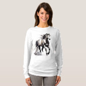 Horse Painting Long Sleeves Top (Vorne ganz)