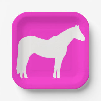 Horse Party Theme Plates Easy Clean Up Pappteller
