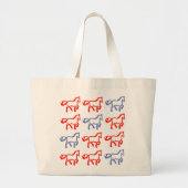 Horse Pattern Identity Bag Jumbo Stoffbeutel (Vorne)