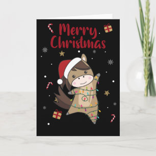 Horse Pony Christmas Snow Winter Animals Horses Ca Karte