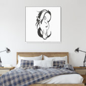 Horse portrait, leinwanddruck (Insitu (Schlafzimmer))