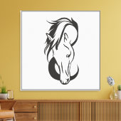 Horse portrait, leinwanddruck (Insitu (Wohnzimmer))