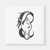 Horse portrait, magnet (Vorne)
